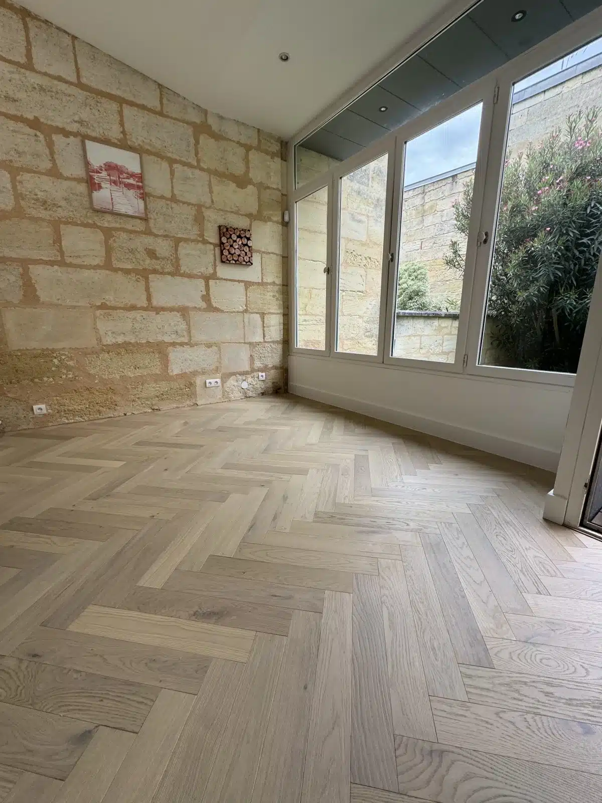Parquet B ton Rompu Ch ne Claouey C t Sol Parquet Contrecoll 