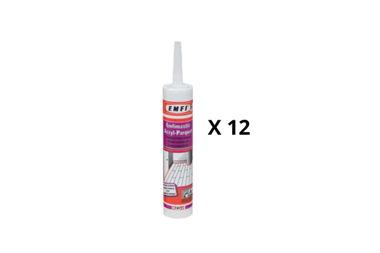 Carton 12 Acrylique couleur parquet
